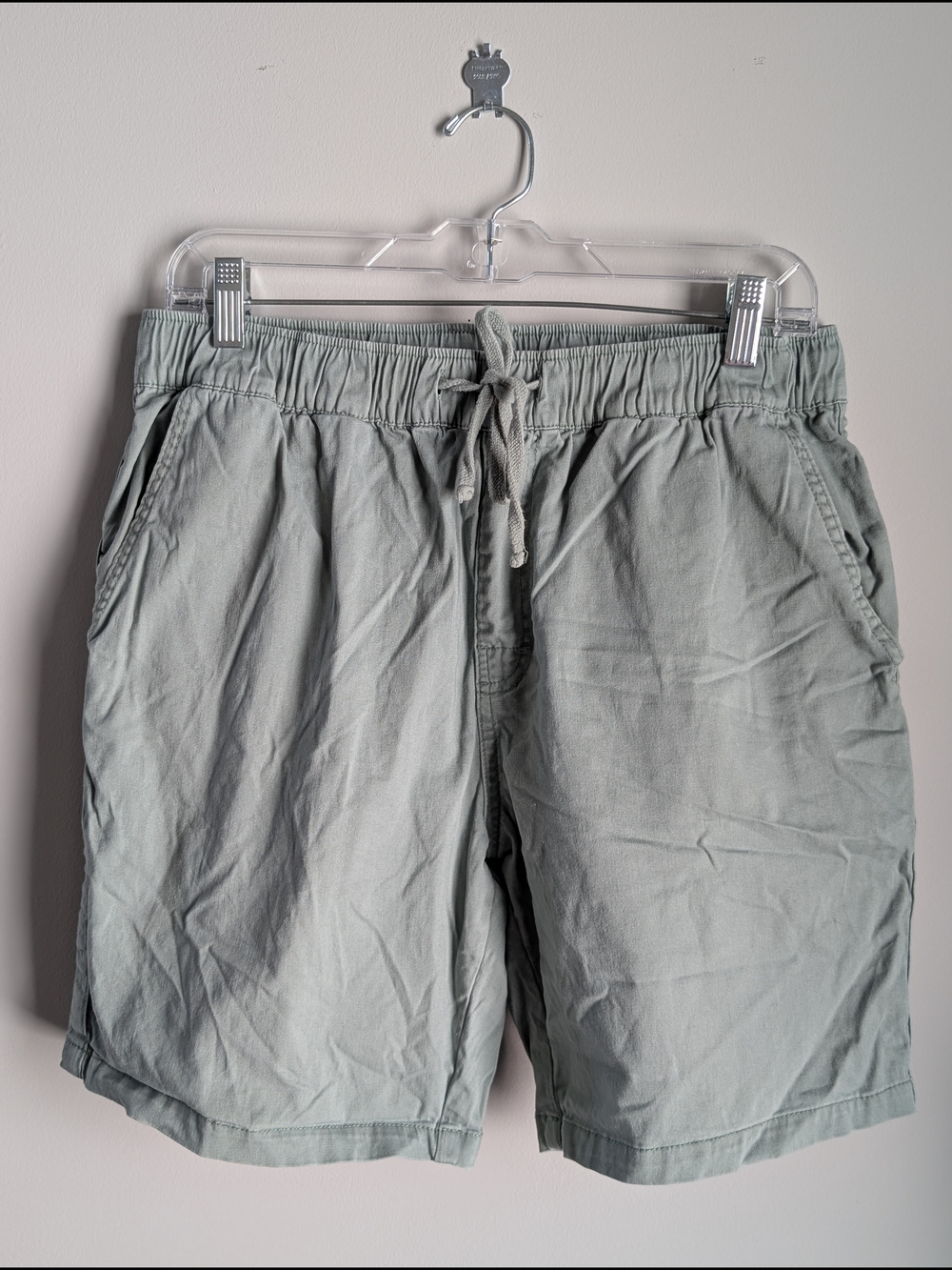 KATIN Shorts Men's Large Green Drawstring 7.5" Outdoor Hiking Elastic Waist